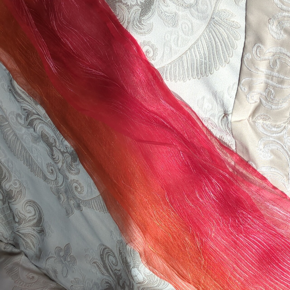 Unique Silk Sheer Scarf/Wrap, Brand New